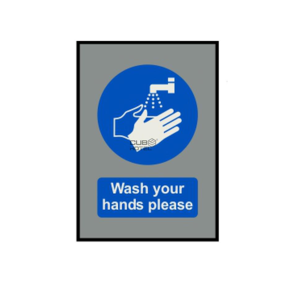 Tapete Desinfeção Wash your hands please 85 X 120 cm +-5%